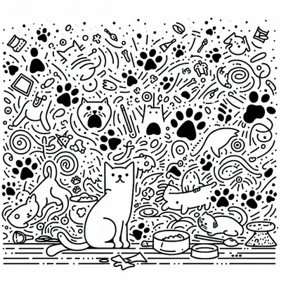 A glittering, brightly colored logo